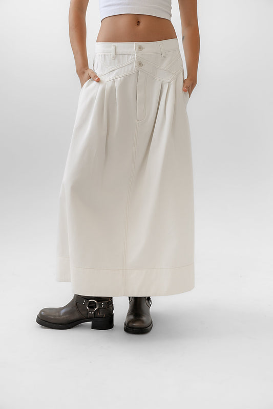Eddie Denim Maxi Skirt - FINAL SALE
