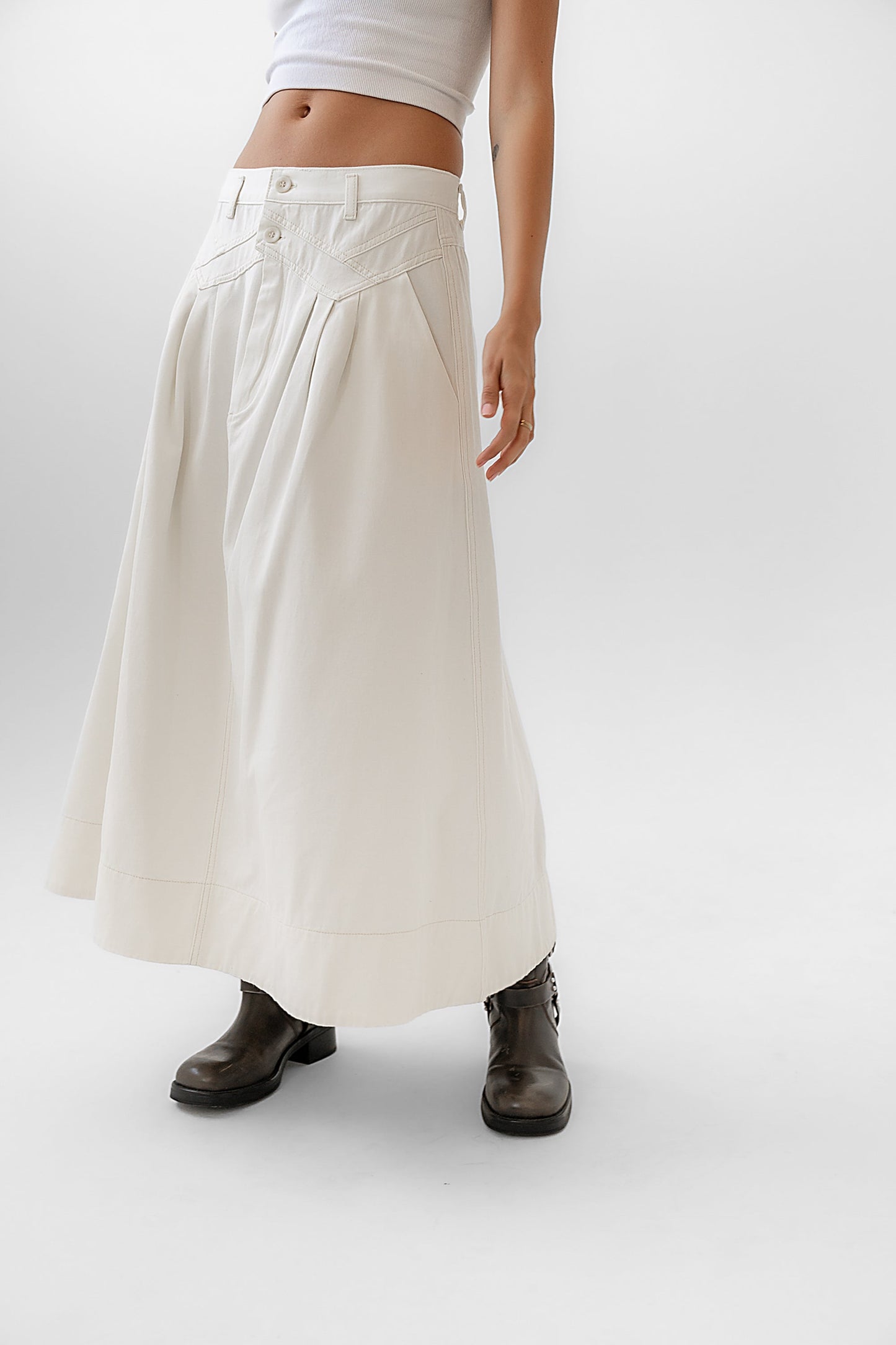Eddie Denim Maxi Skirt - FINAL SALE