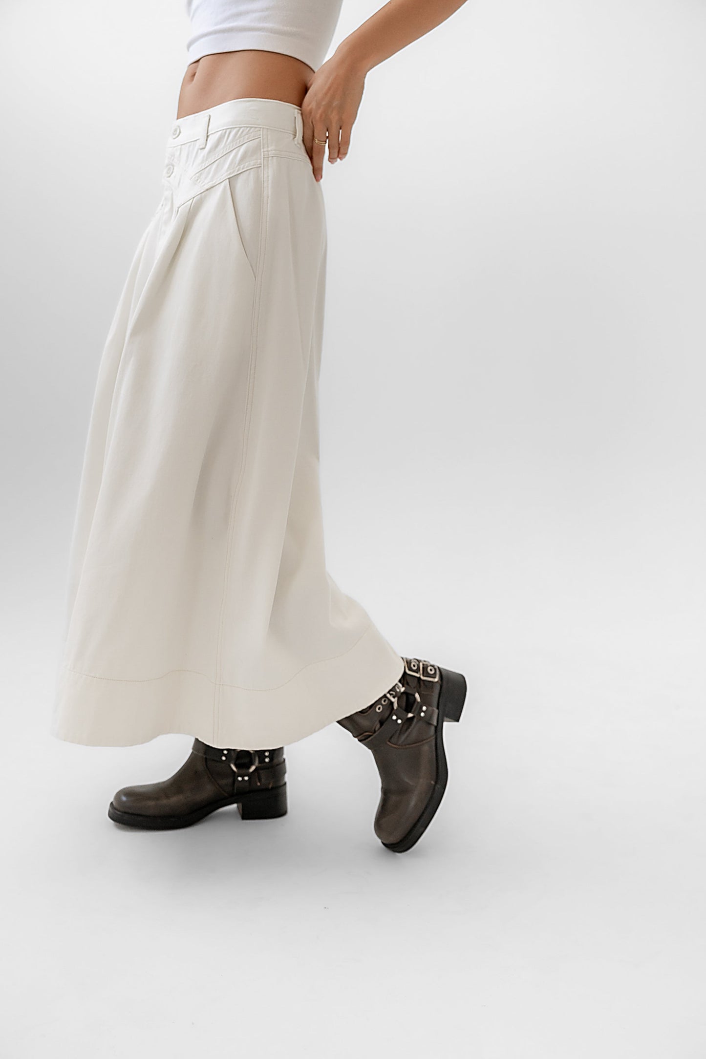 Eddie Denim Maxi Skirt - FINAL SALE