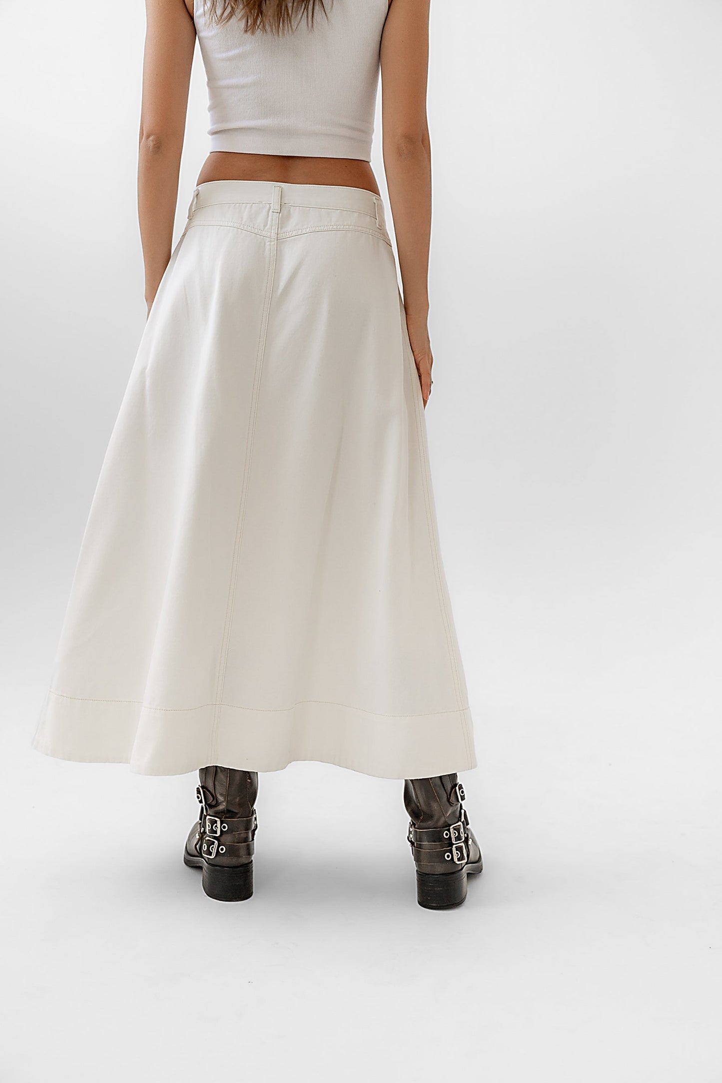Eddie Denim Maxi Skirt - FINAL SALE