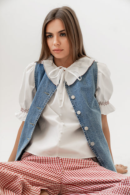 Gemma Collared Blouse - FINAL SALE