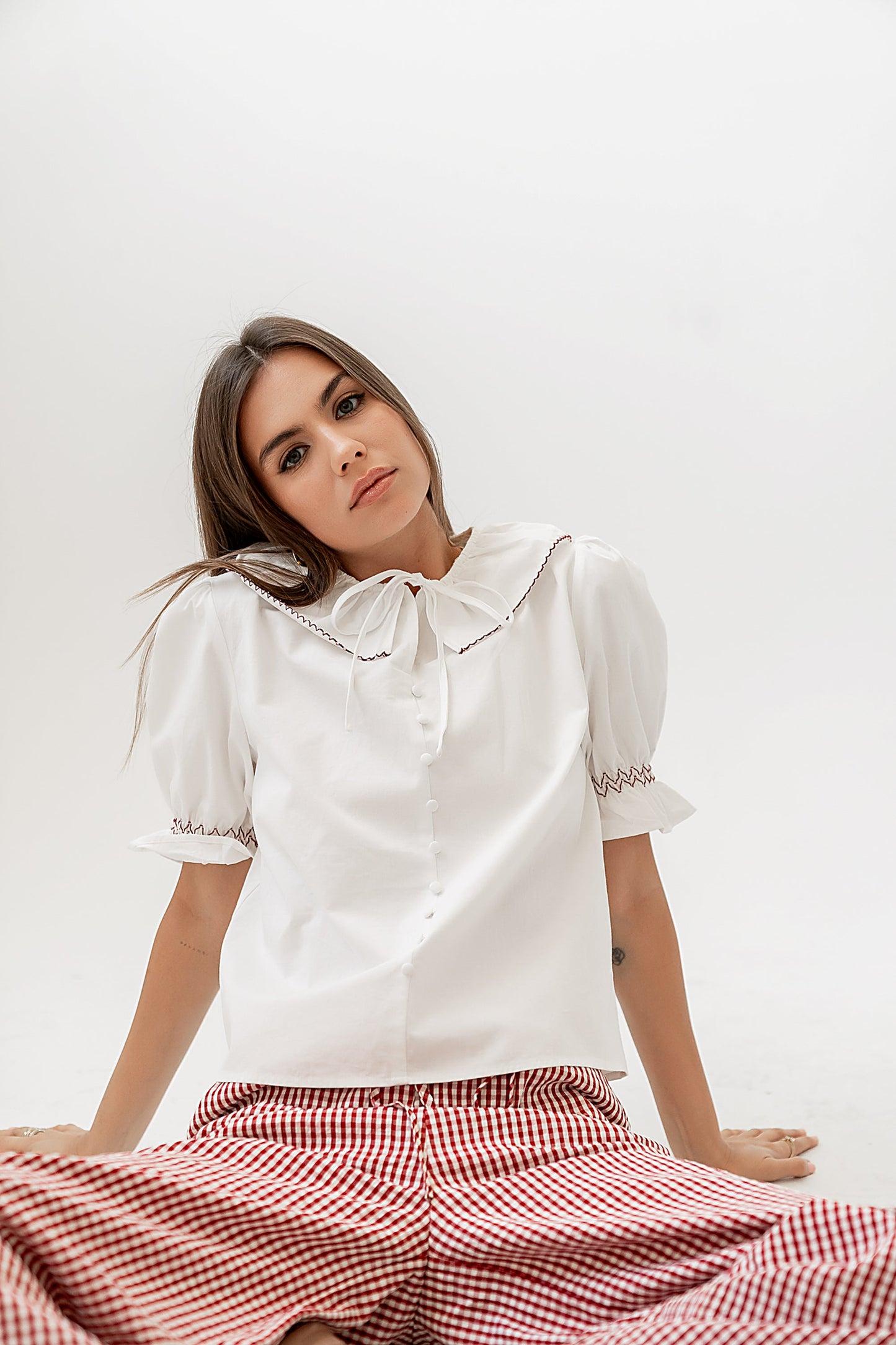 Gemma Collared Blouse - FINAL SALE