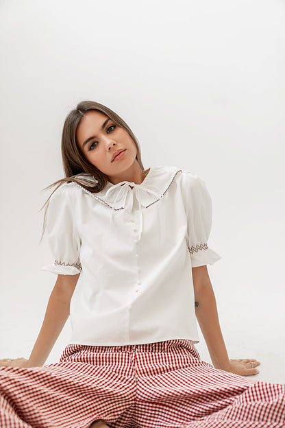 Gemma Collared Blouse - FINAL SALE