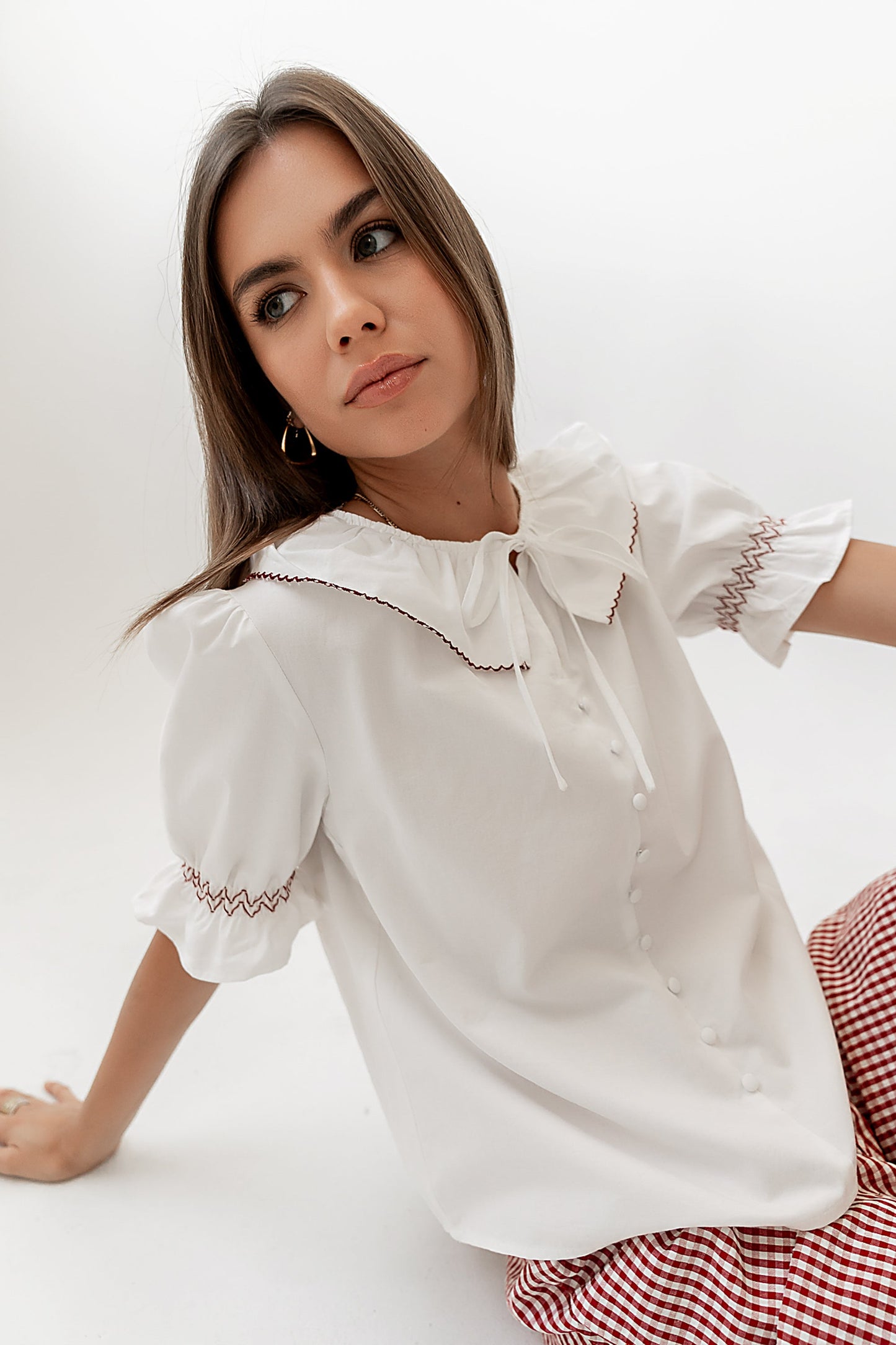 Gemma Collared Blouse - FINAL SALE
