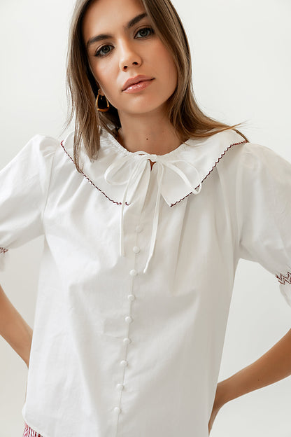 Gemma Collared Blouse - FINAL SALE