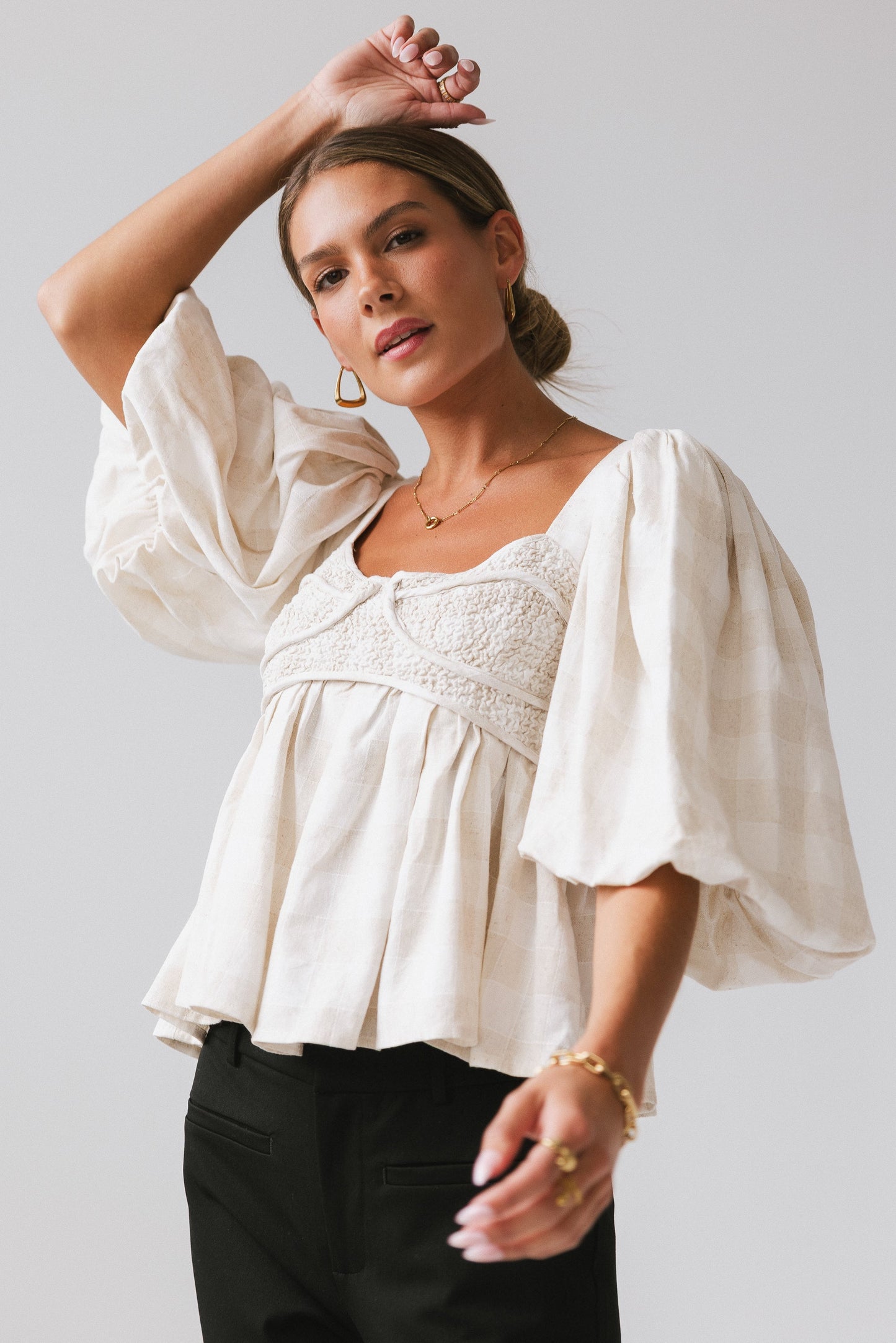 Finley Gingham Blouse
