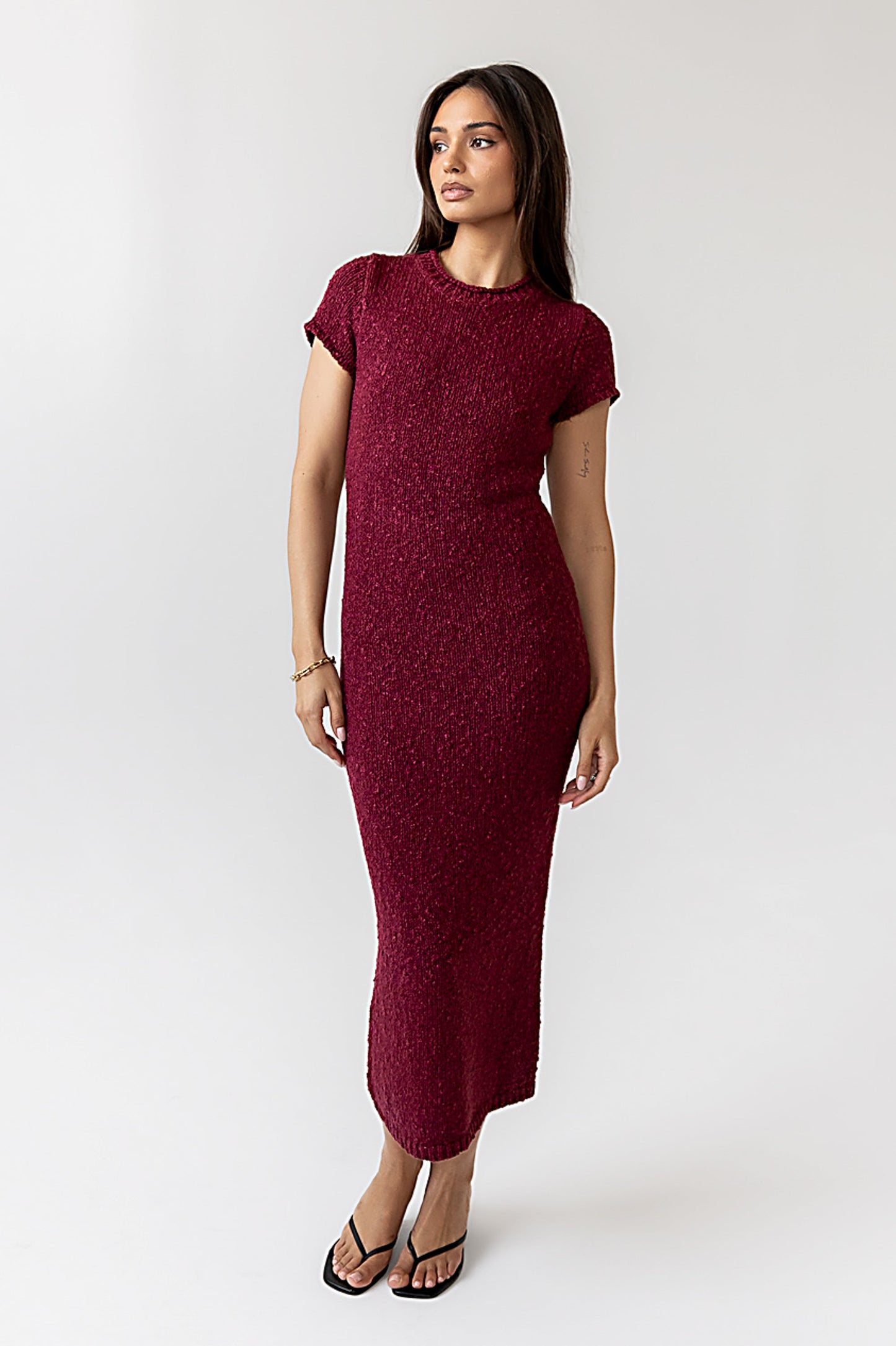 Hadley Knit Maxi Dress in Plum - FINAL SALE