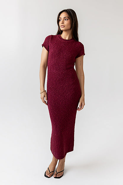 Hadley Knit Maxi Dress in Plum - FINAL SALE