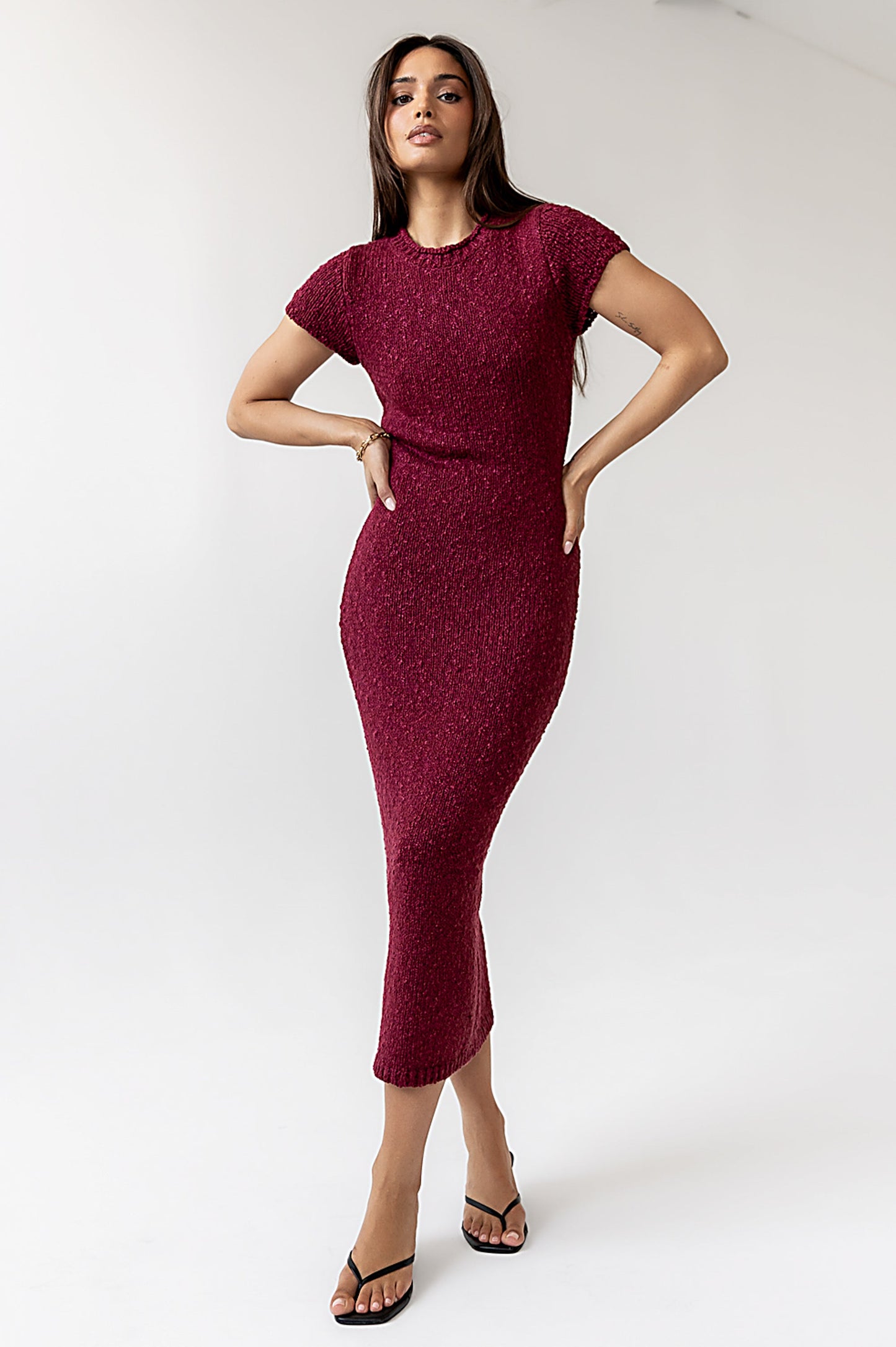 Hadley Knit Maxi Dress in Plum - FINAL SALE