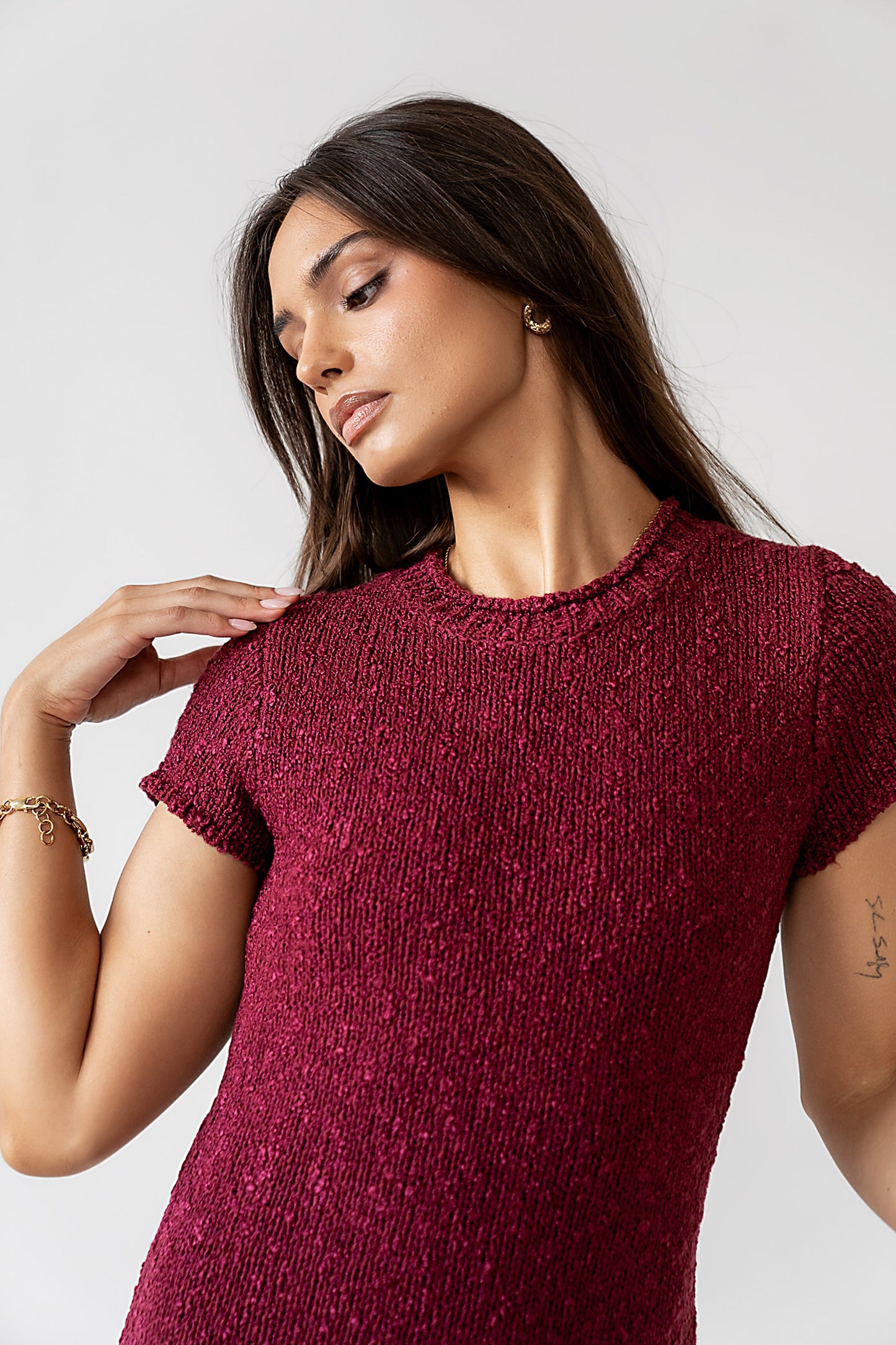 Hadley Knit Maxi Dress in Plum - FINAL SALE