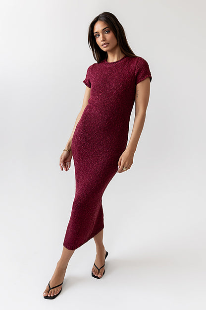 Hadley Knit Maxi Dress in Plum - FINAL SALE