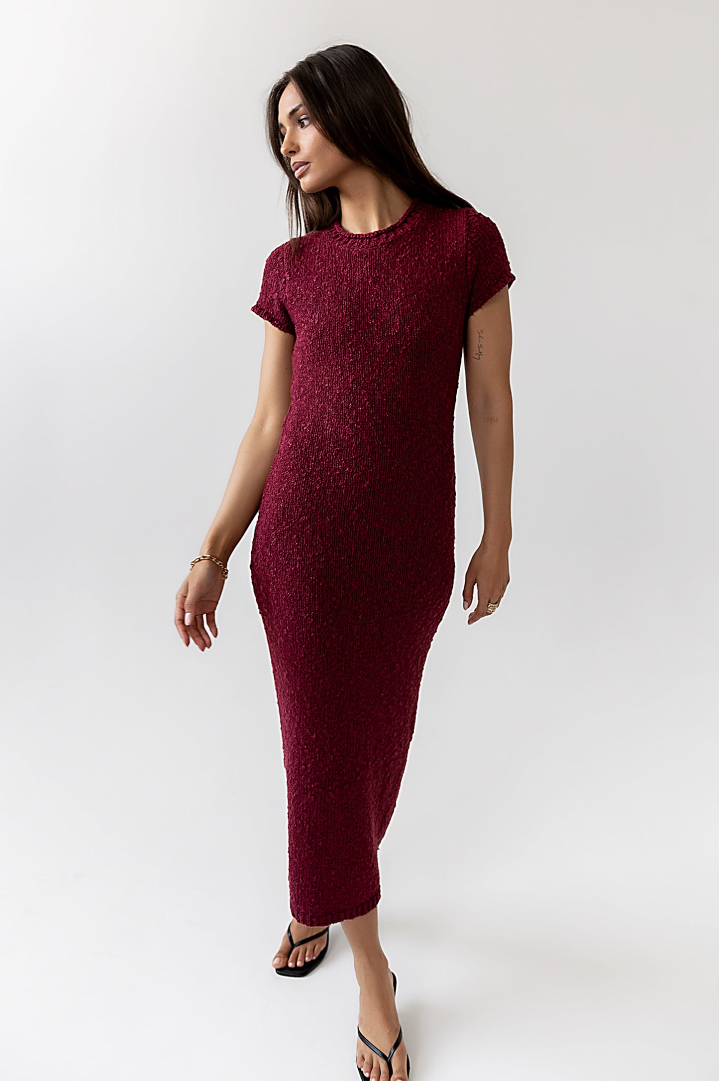 Hadley Knit Maxi Dress in Plum - FINAL SALE