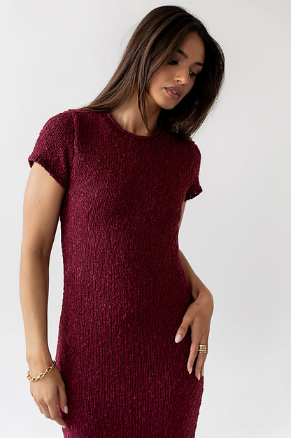 Hadley Knit Maxi Dress in Plum - FINAL SALE