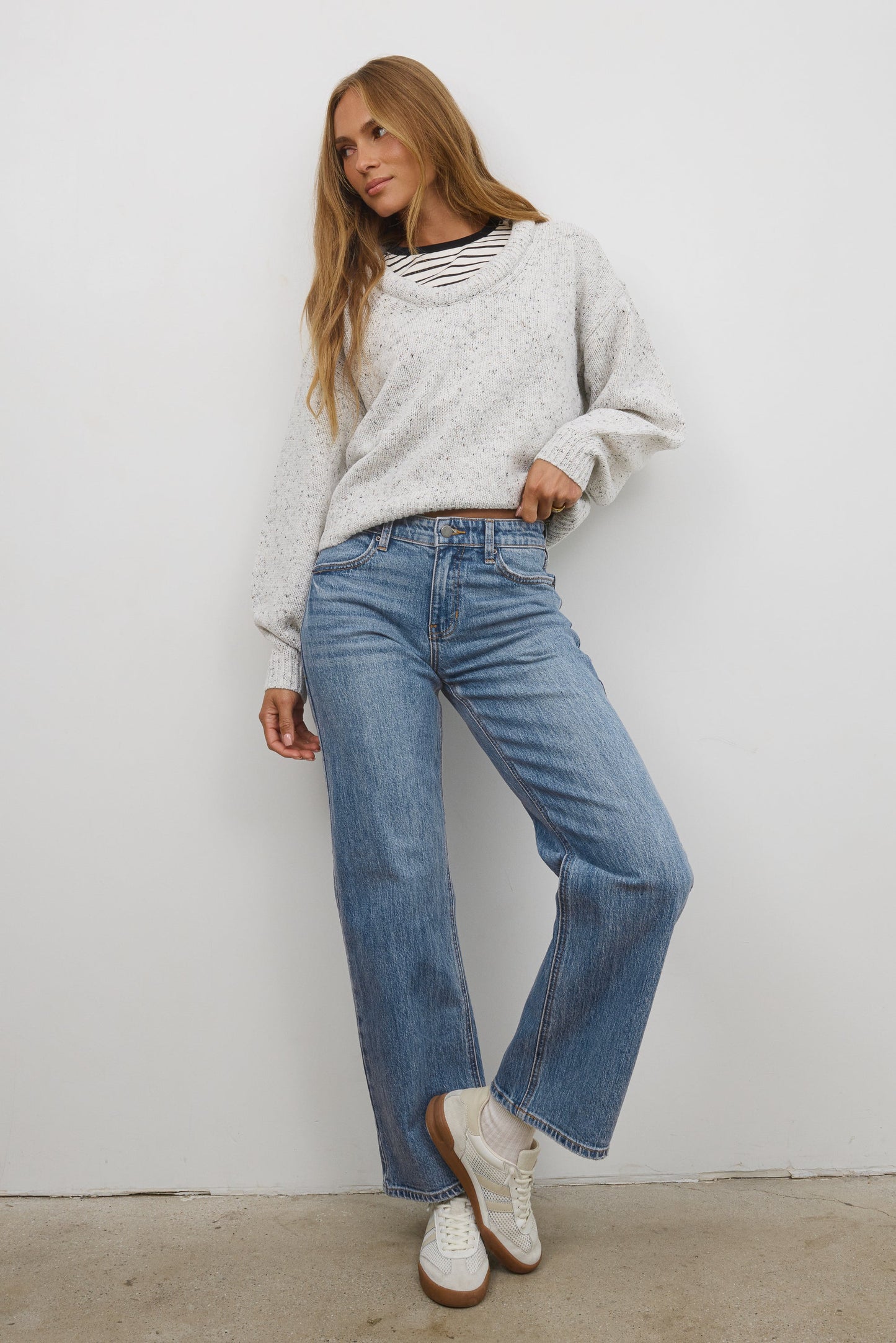 Fern Relaxed Sweater in Ivory