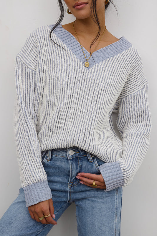 Glinda Knit Sweater in Blue - FINAL SALE