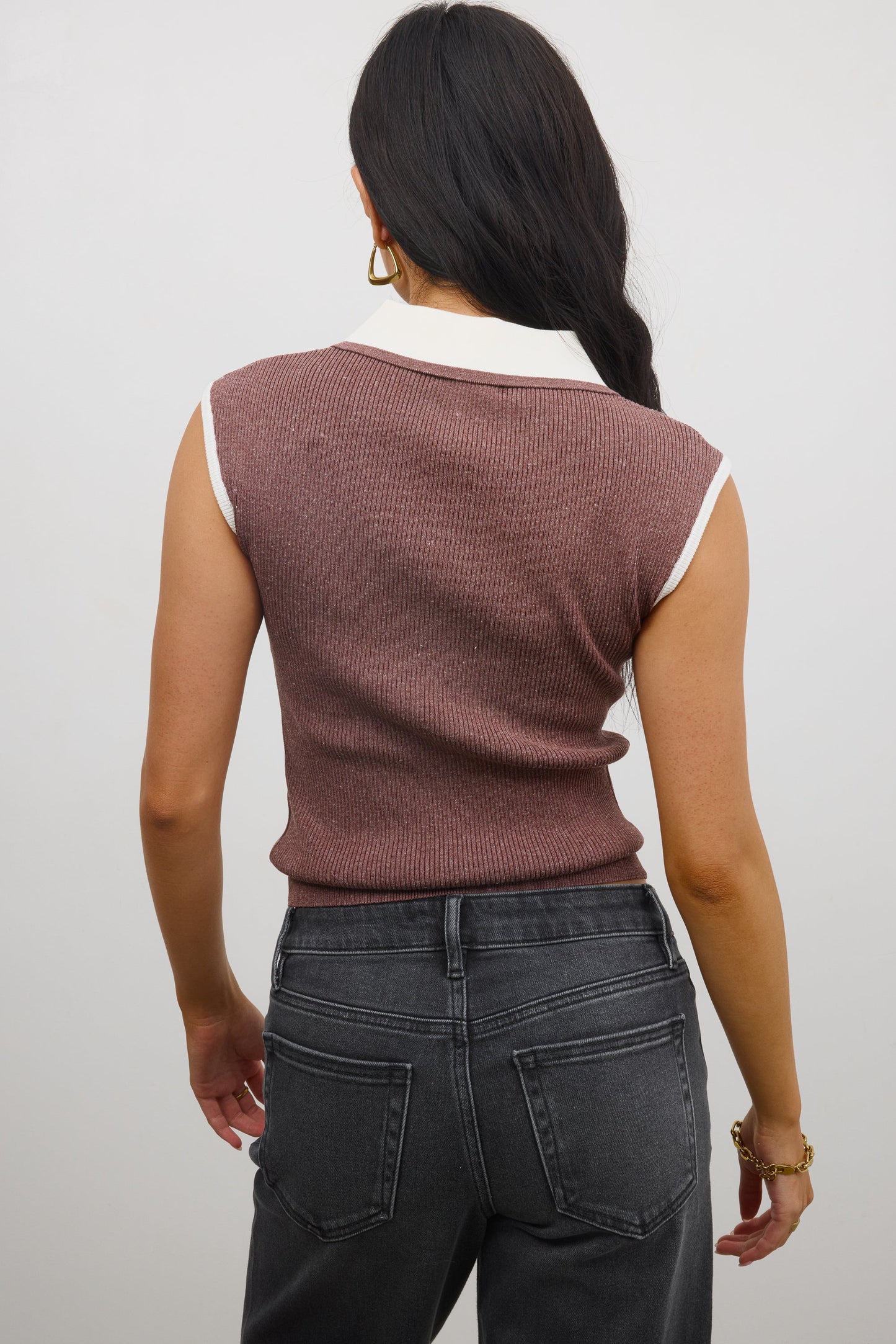 Becca Ribbed Top in Plum - FINAL SALE