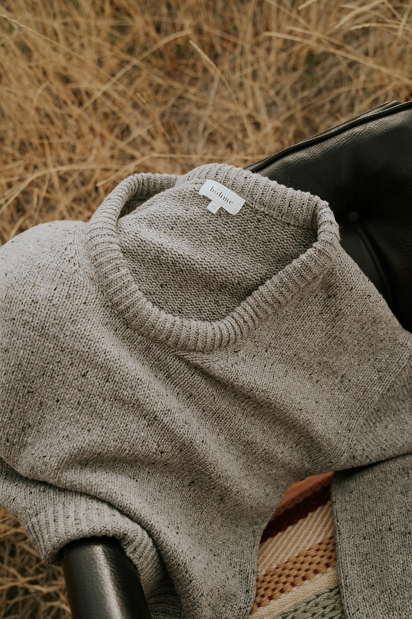 Fern Relaxed Sweater in Grey - FINAL SALE