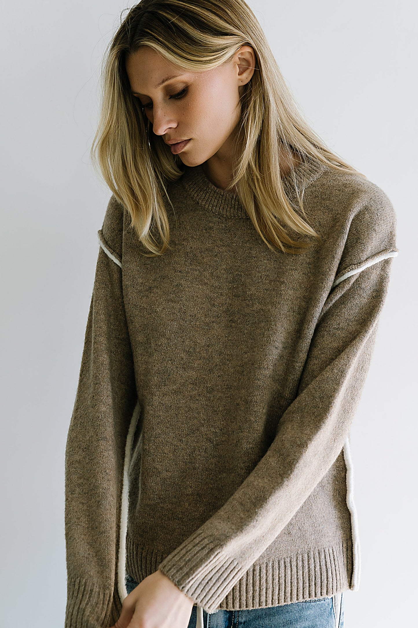 Brea Contrast Sweater - FINAL SALE