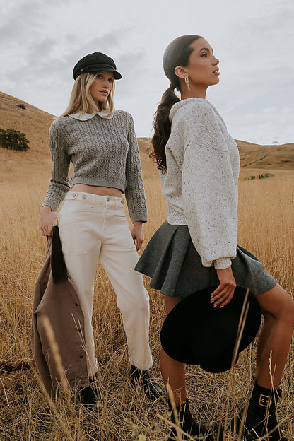 Fern Relaxed Sweater in Ivory
