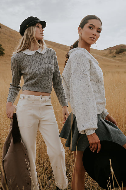 Fern Relaxed Sweater in Ivory
