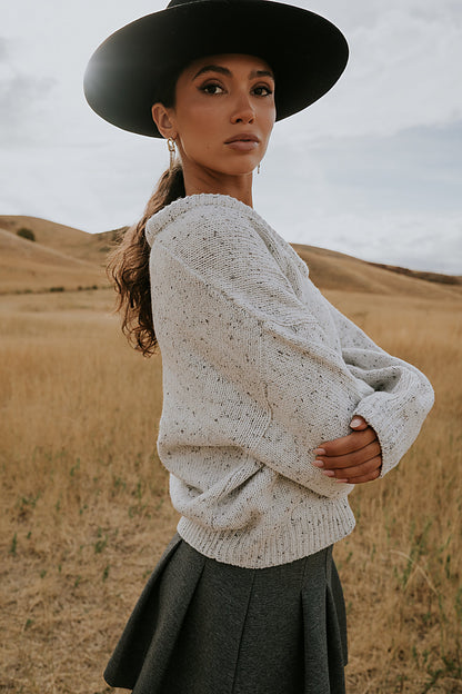 Fern Relaxed Sweater in Ivory
