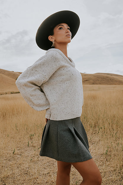 Fern Relaxed Sweater in Ivory