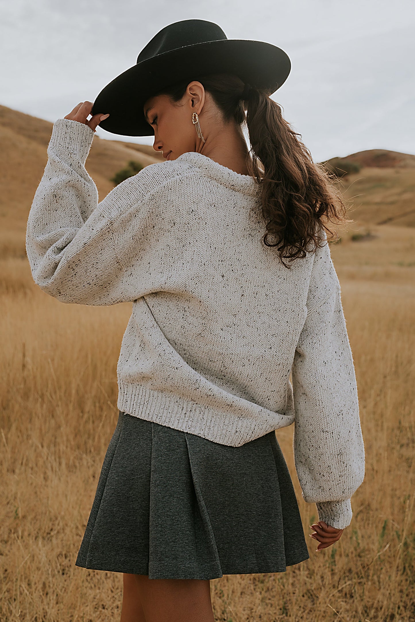Fern Relaxed Sweater in Ivory