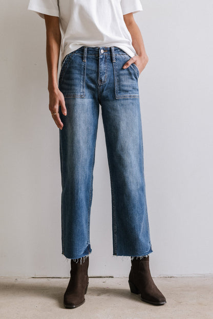 Eileen Cropped Straight Leg Jeans