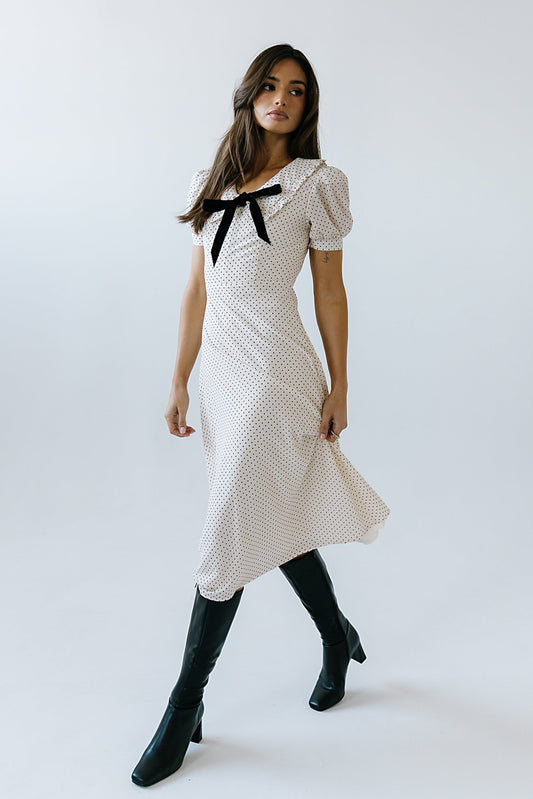 Chloe Polka Dot Midi Dress - FINAL SALE
