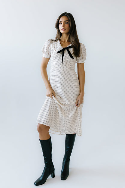 Chloe Polka Dot Midi Dress - FINAL SALE