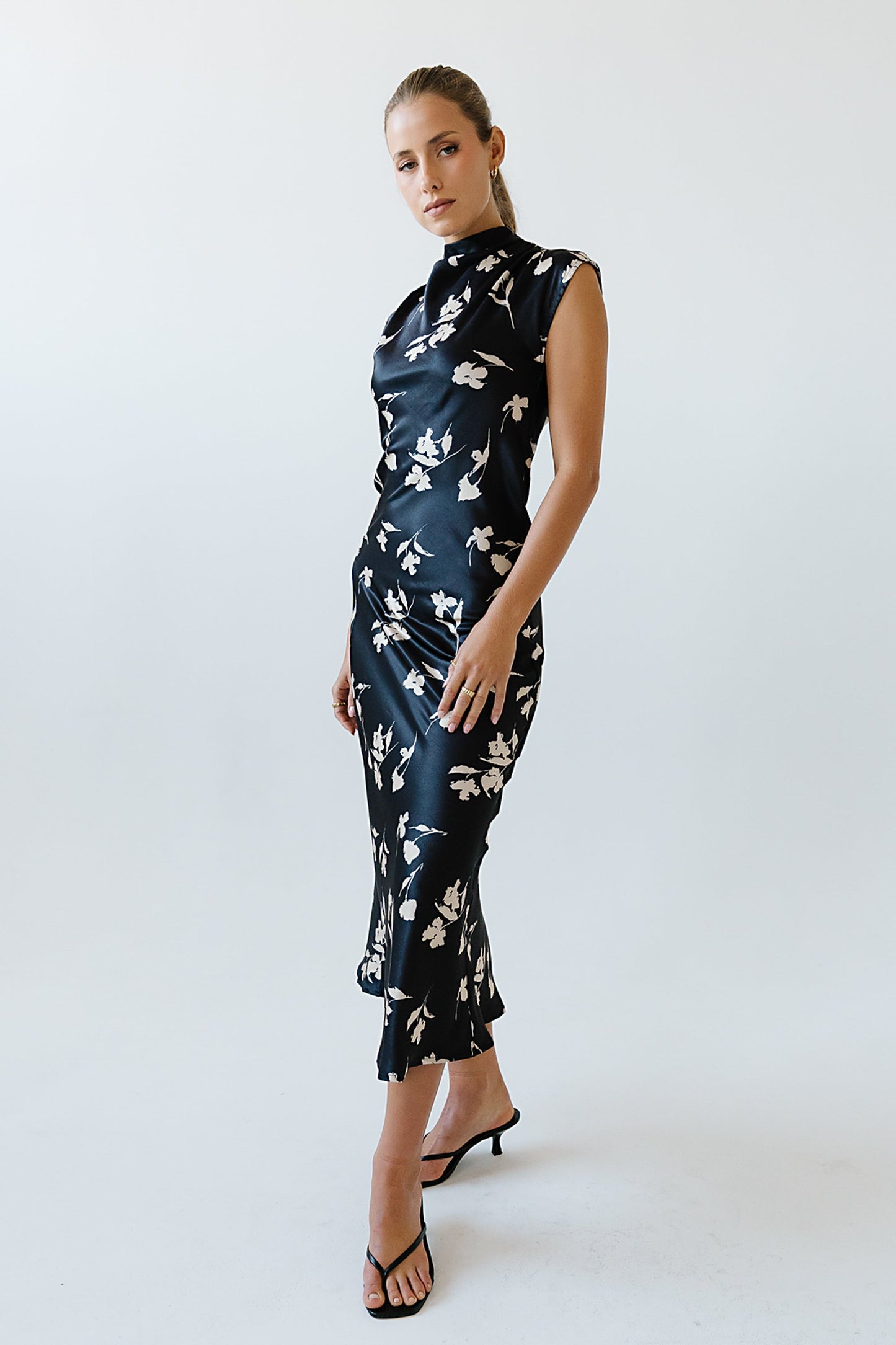Carson Floral Maxi Dress in Black - FINAL SALE