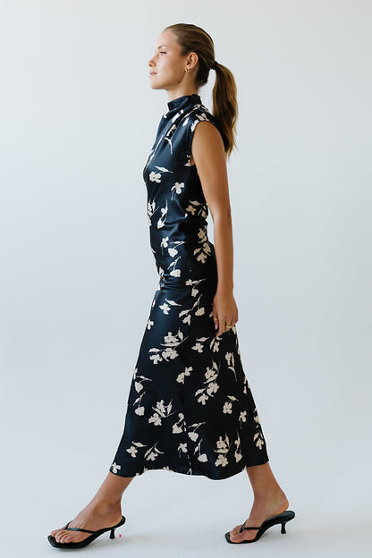 Carson Floral Maxi Dress in Black - FINAL SALE
