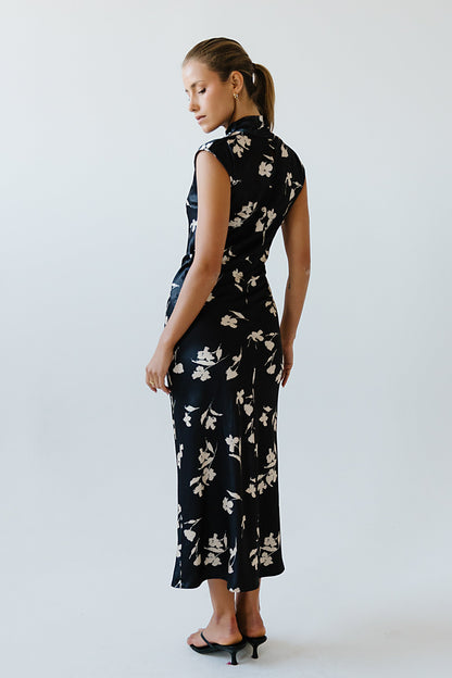 Carson Floral Maxi Dress in Black - FINAL SALE