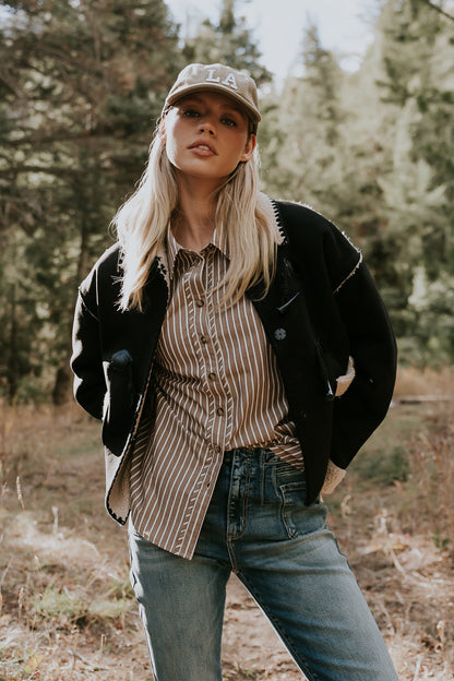 Ginny Striped Button Up - FINAL SALE