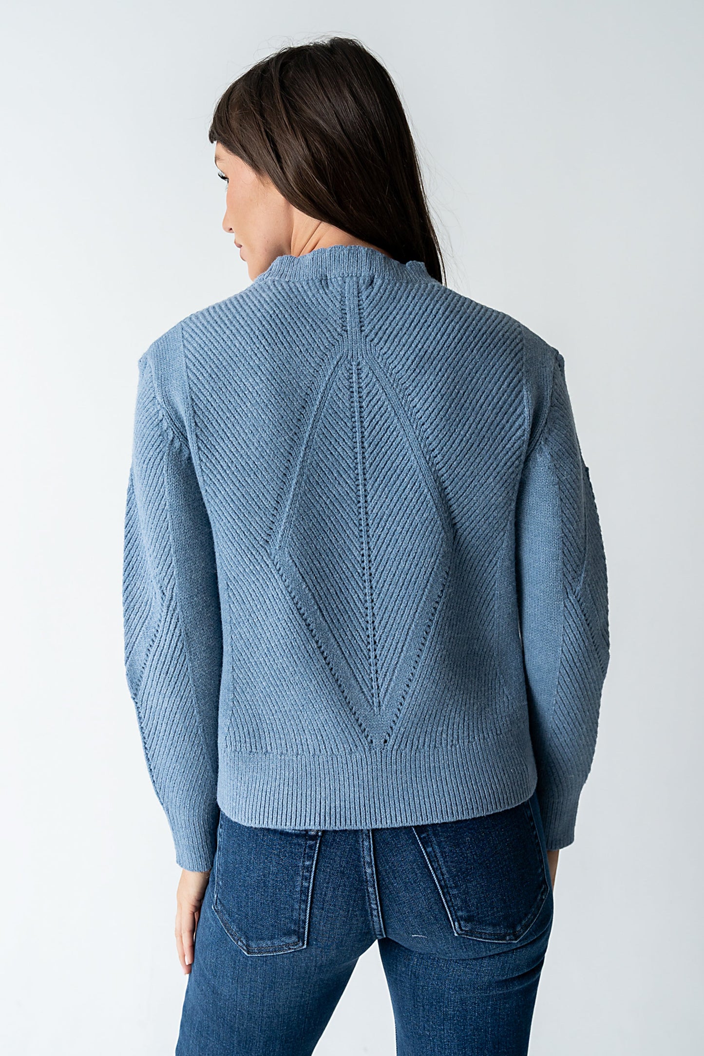 Bostyn Knit Sweater in Blue - FINAL SALE