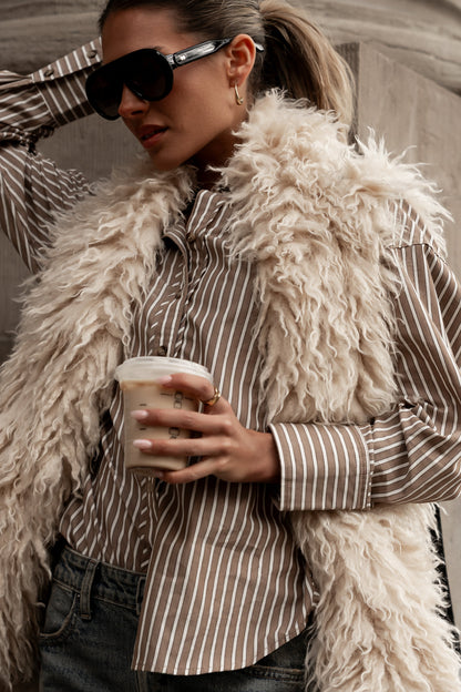 Ginny Striped Button Up - FINAL SALE