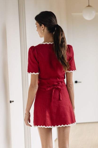 Aubrey Ric Rac Mini Dress - FINAL SALE
