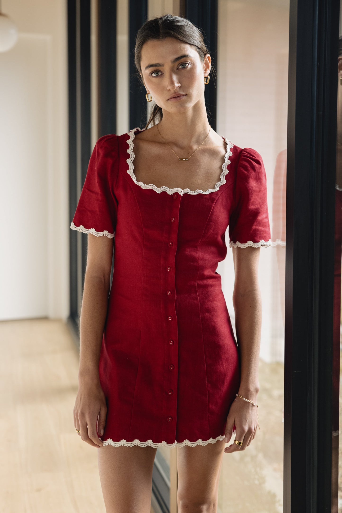 Aubrey Ric Rac Mini Dress - FINAL SALE