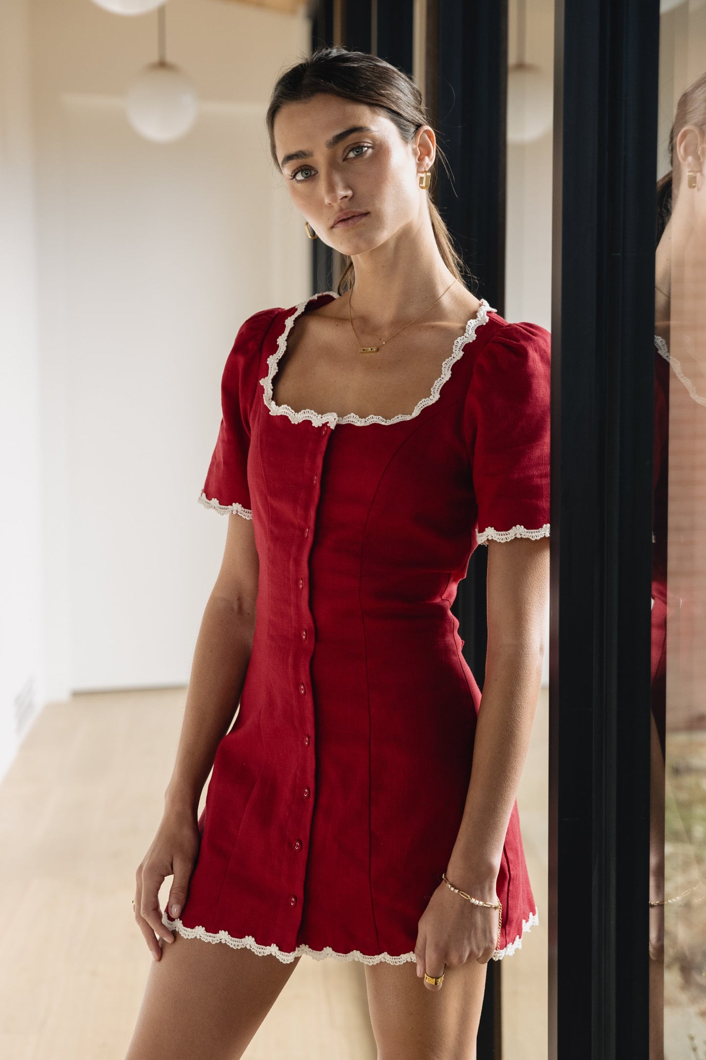 Aubrey Ric Rac Mini Dress - FINAL SALE