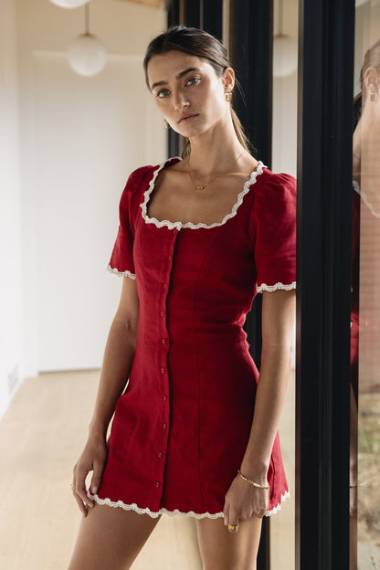 Aubrey Ric Rac Mini Dress - FINAL SALE
