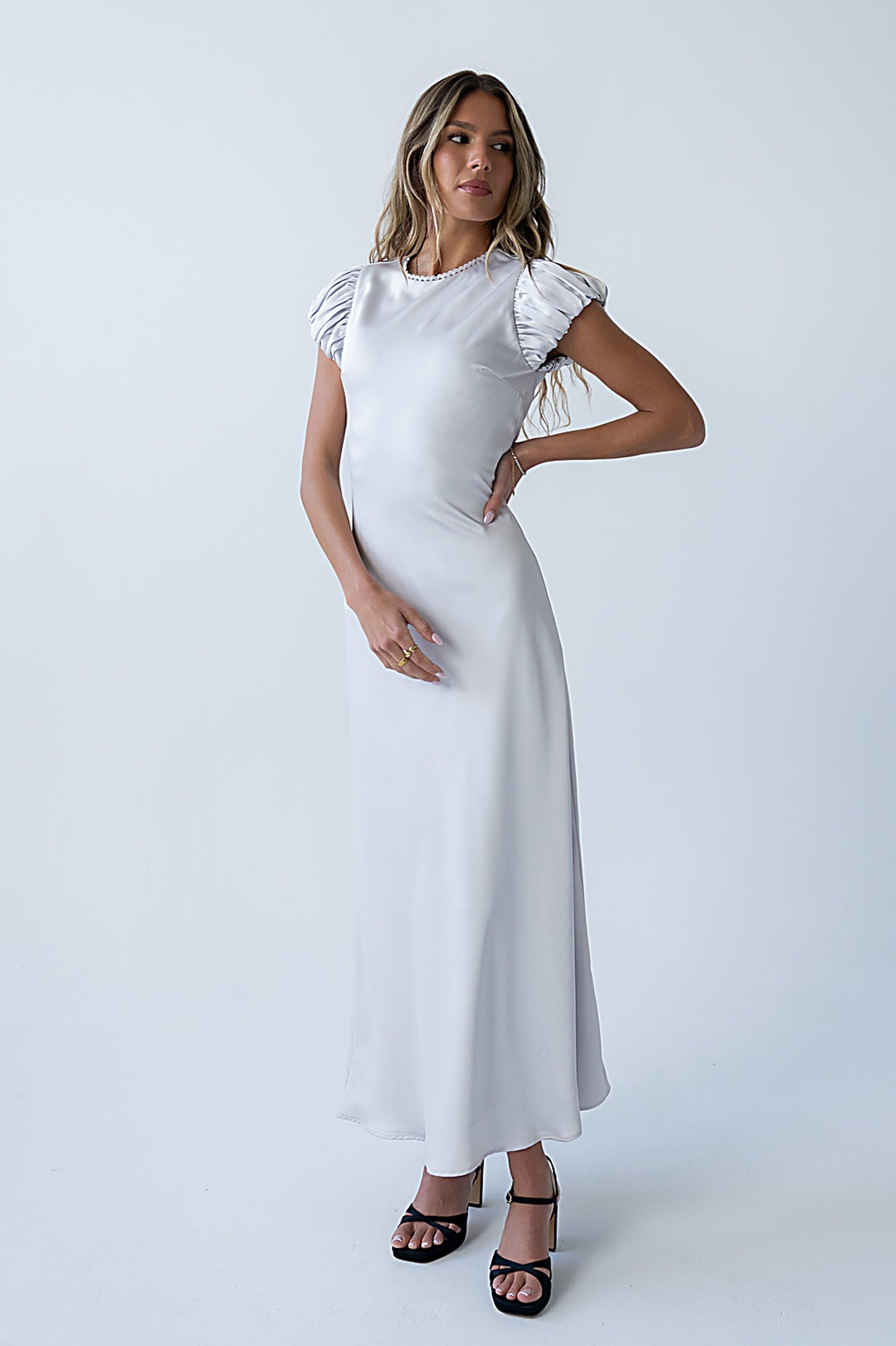 Ellianna Maxi Dress in Silver