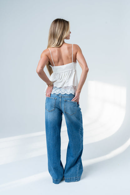 Fern Tank Top in Ivory
