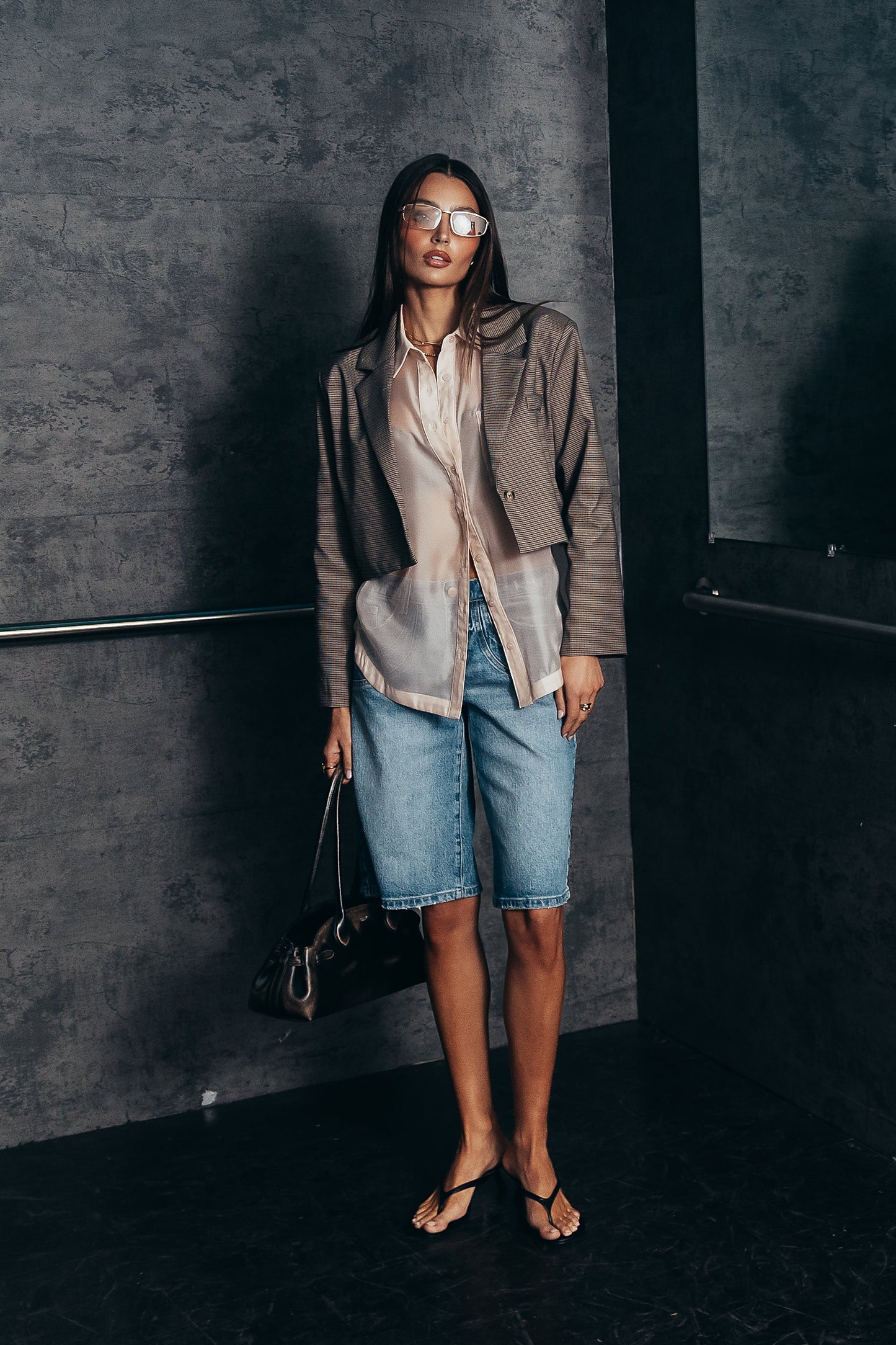 Crystal Cropped Blazer
