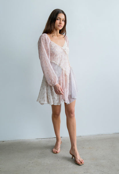 Bree Patchwork Mini Dress