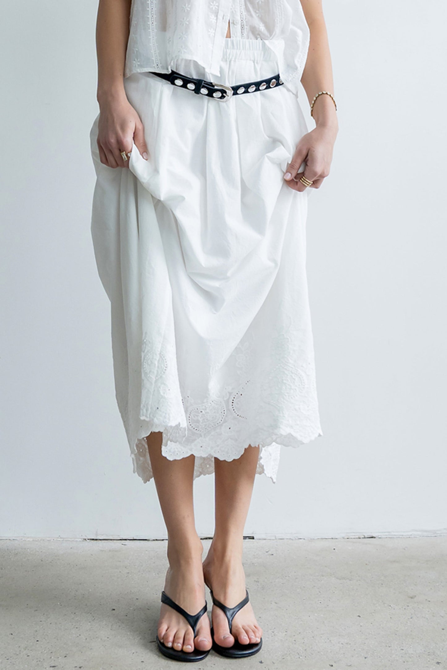 Chloe Embroidered Maxi Skirt