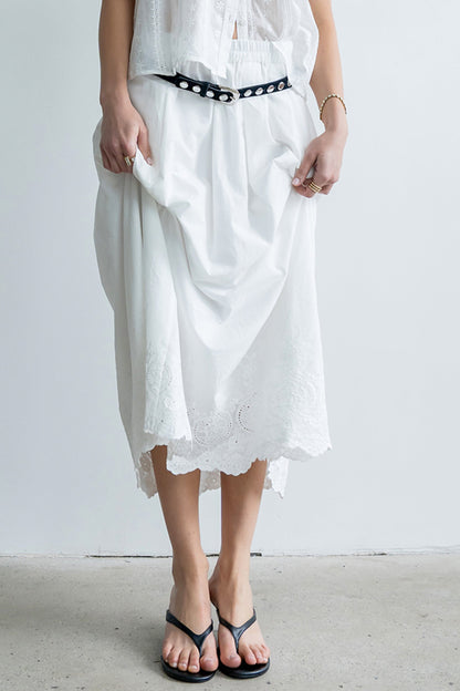 Chloe Embroidered Maxi Skirt