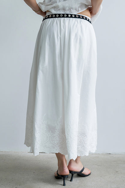 Chloe Embroidered Maxi Skirt