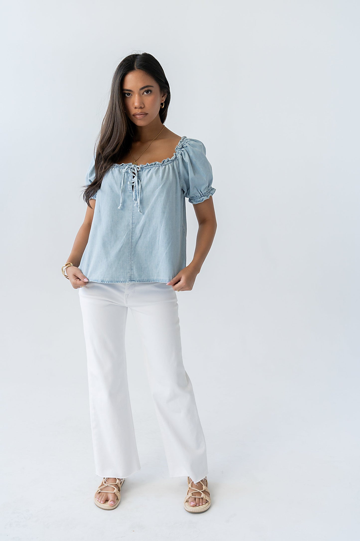 Charlotte Denim Blouse