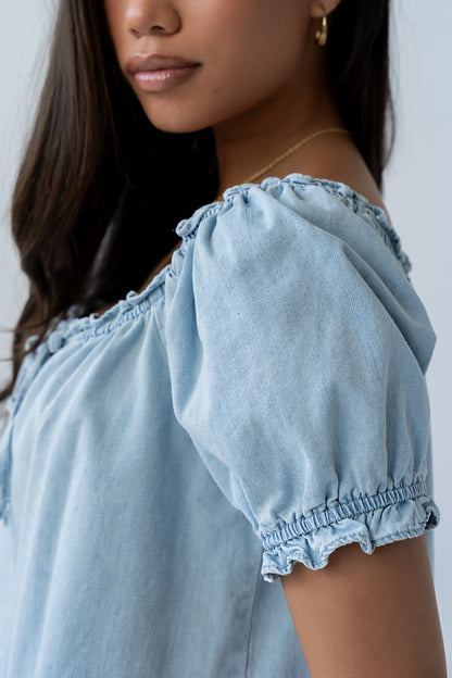 Charlotte Denim Blouse