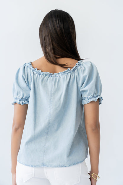 Charlotte Denim Blouse